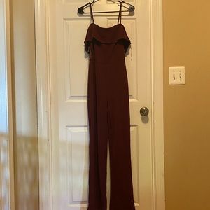 NWT Off-the-Shoulder Jumpsuit w straps